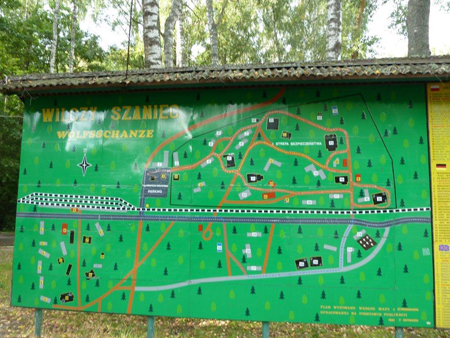 008 Lageplan von der Wolfsschanze in Rastenburg